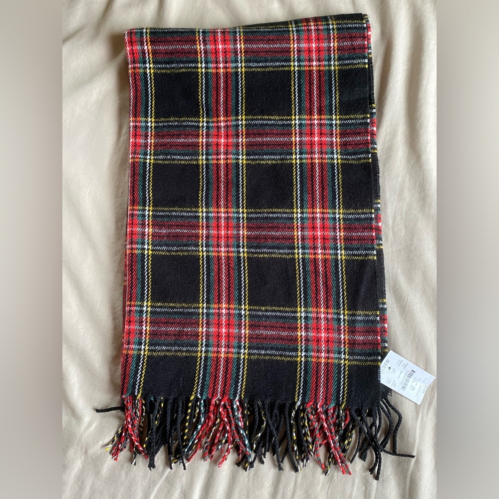 J Crew plaid blanket scarf